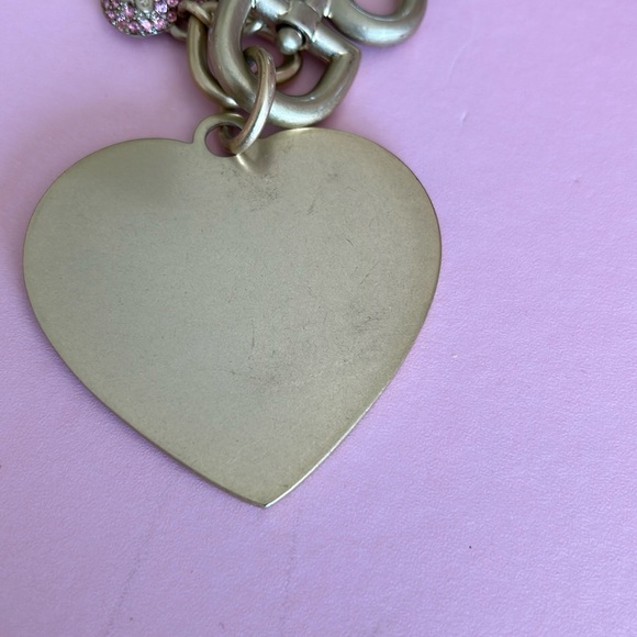 Vintage Juicy Couture keychain handbag charm vintage heart Scotty dog key fob - Picture 6 of 16